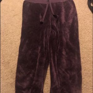 Purple Drawstring Pajama Joggers